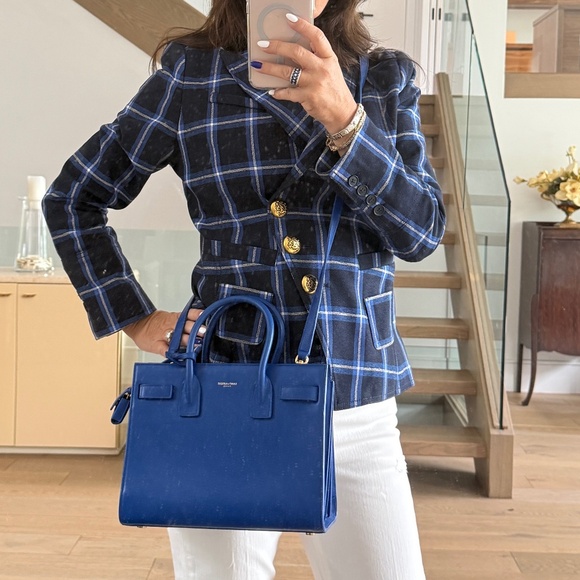 YSL Sac de Jour Nano in Royal Blue - Picture 1 of 16